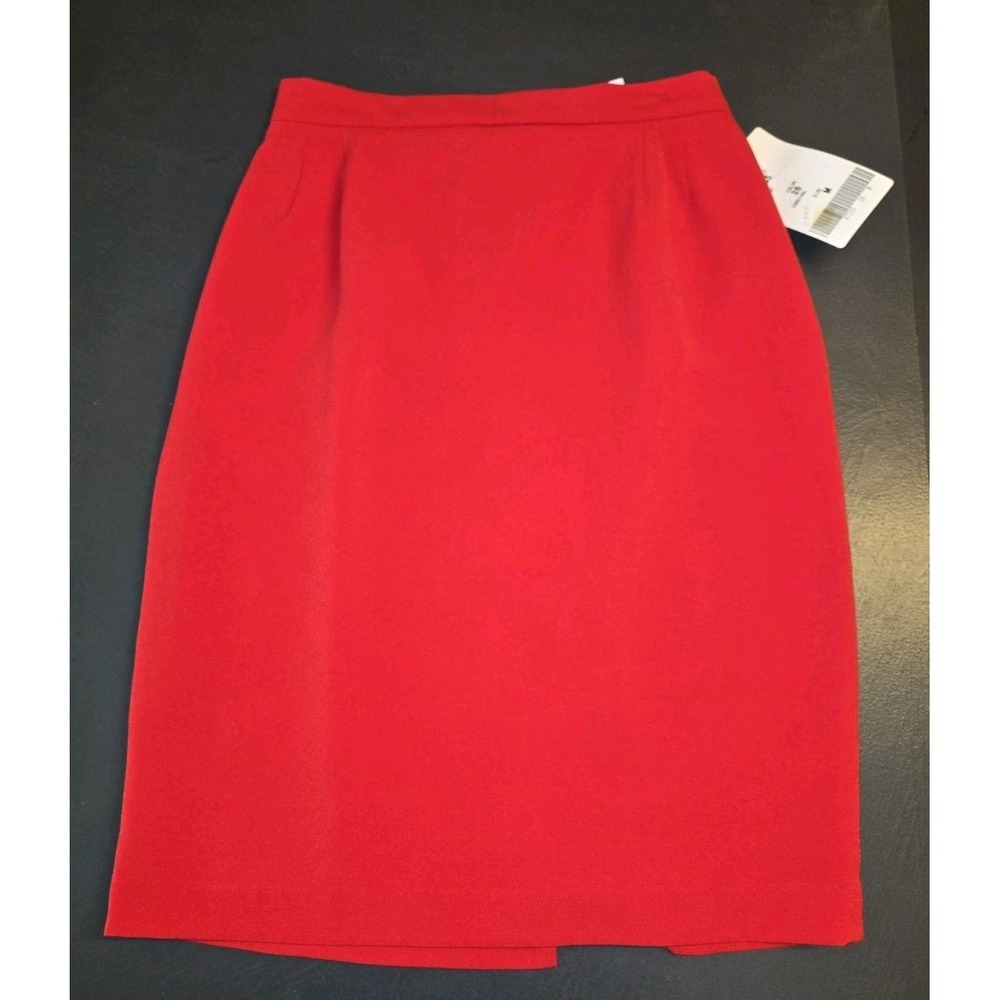 NWT Bleyle Womens Red Polyester Knitted Elastic Waist RED Skirt Sz M 29 X 26